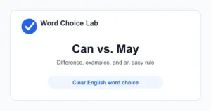 Can vs May difference: ability or possibility vs permission or possibility in a more formal tone