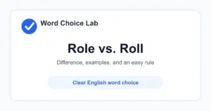 Role vs Roll difference: a part, duty, or character someone has vs to turn over, move in a circle, or a small bread item/list