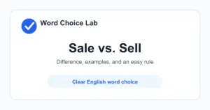 Sale vs Sell difference: an event or act of selling, often at a reduced price vs to give something in exchange for money